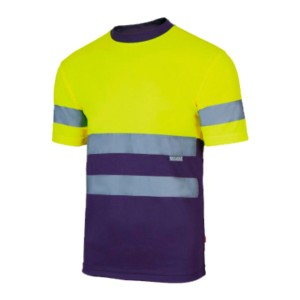 T-SHIRT M/M AZUL ESC/AMARELO AV 305506